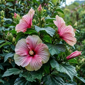 Гибискус Иден Бьюти купить по цене от 460р. в интернет-магазине «Посадика» с доставкой почтой в в Ржеве и по всей России – [изображение №1].