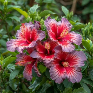 Гибискус Кримсон Флейм купить по цене от 479р. в интернет-магазине «Посадика» с доставкой почтой в в Ржеве и по всей России – [изображение №1].